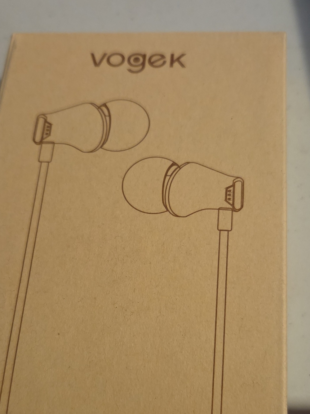 Wired In-Ear Headphones — Brown